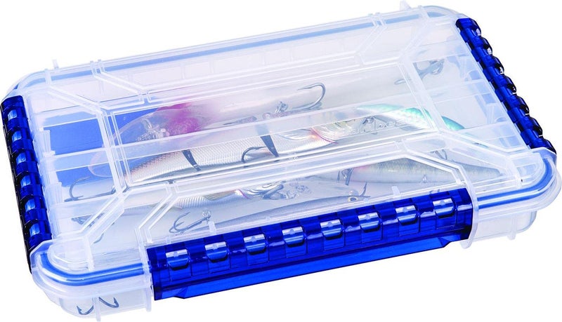 Flambeau Outdoors Waterproof Tuff Tainer - Fishing Lure, Tackle, and Gear Storage Box, Ultimate Tuff Tainer Tackle Box Includes Zerust Anti-Rust Tab - WP4000 Series 11" Open Core